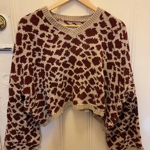 nanushka jamel cropped sweater